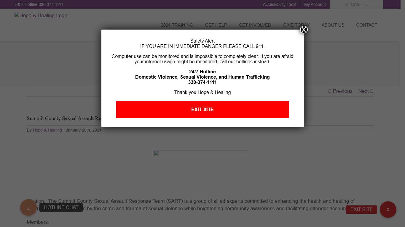 Summit County Sexual Assault Response Team (SART) – Hope & Healing